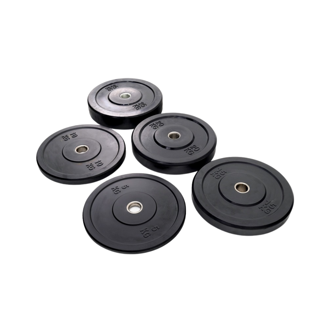Hexagon Dumbbell - 2025-04-24T153523.332 BLACK BUMPER PLATE (PER PIECE) - Image 1