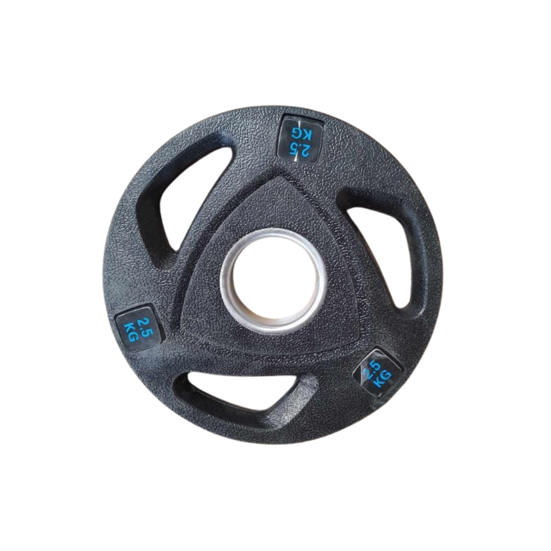 Hexagon-Dumbbell-31.png OLYMPIC RUBBERIZED BLUE PLATES - Image 1